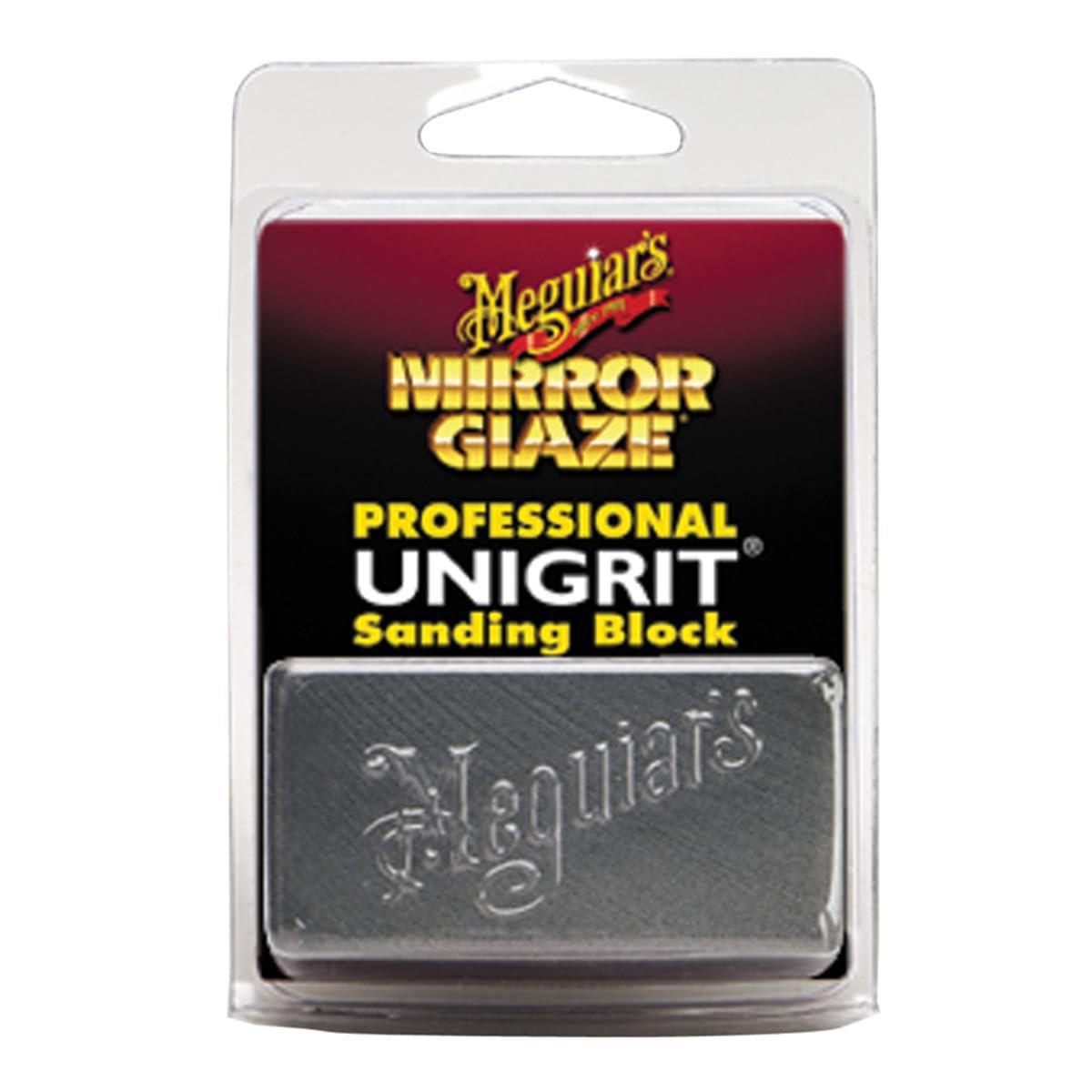 Meguiar's Unigrit Professional Mirror Glaze Sanding Block 2,000 Grit K2000 - Professional-Grade - Precise, Uniform Grit for Even Sanding that's Easy to Clean and Polish, 1 Block
