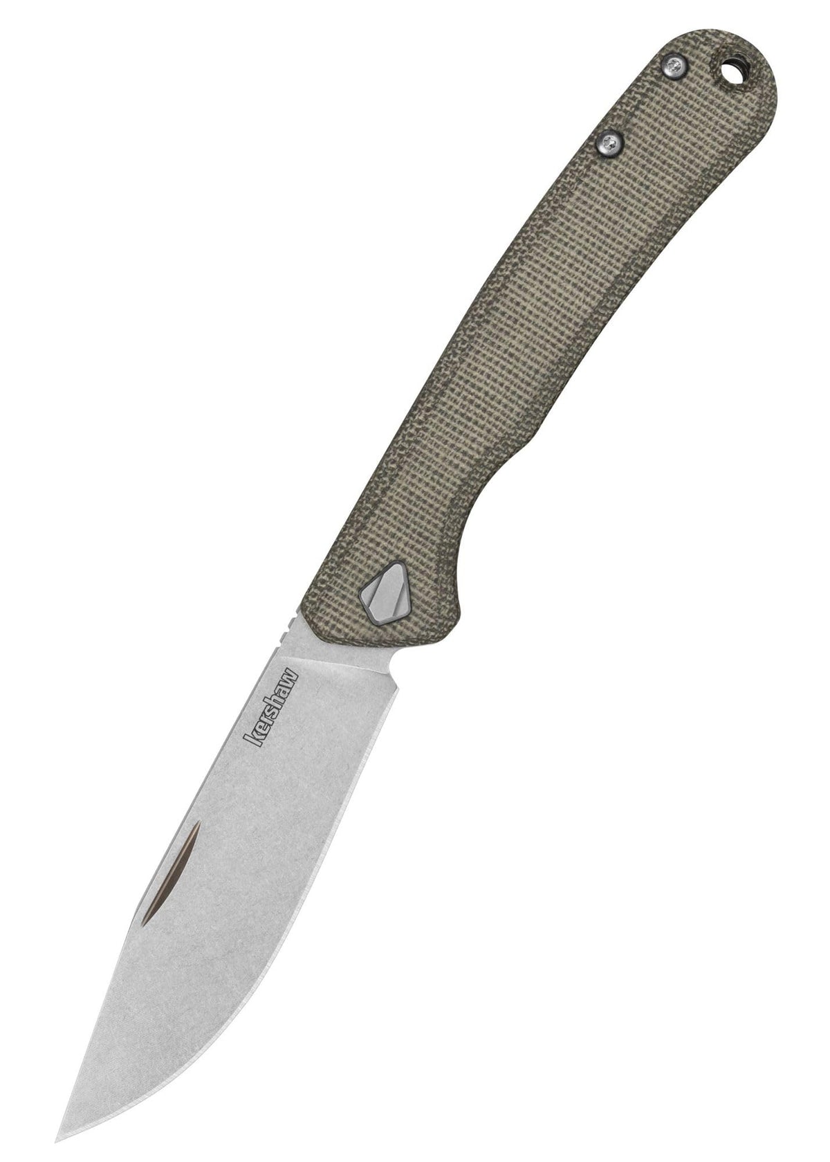 Kershaw Folding Federalist Pocket Knife, Manual Folder with Nail Nick, 3.25 inch CPM 154 Stainless Steel Blade, Made in the USA, Green