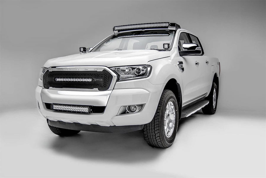 2015-2018 Ford Ranger T6 ZROADZ Front Bumper Center LED Bracket to Mount 20 Inch LED Light Bar - PN #Z325761