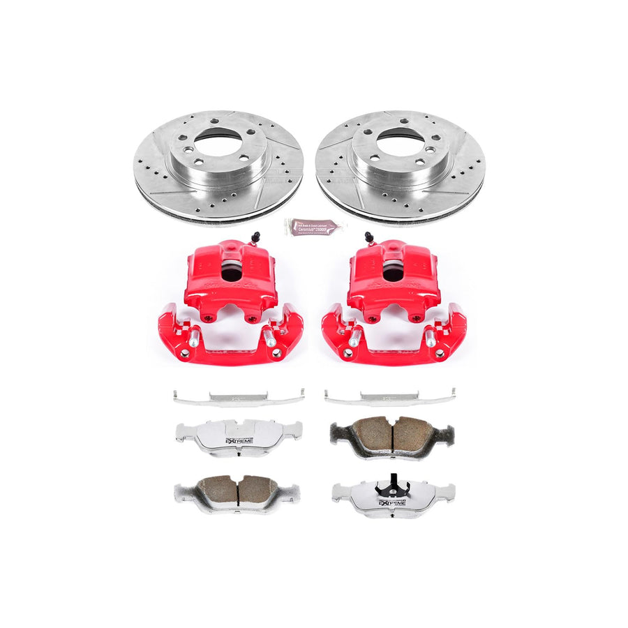 Power Stop KC694-26 Z26 Street Warrior Front Brake Kit For Honda Fit Honda 2007-2008 [Model Specific]