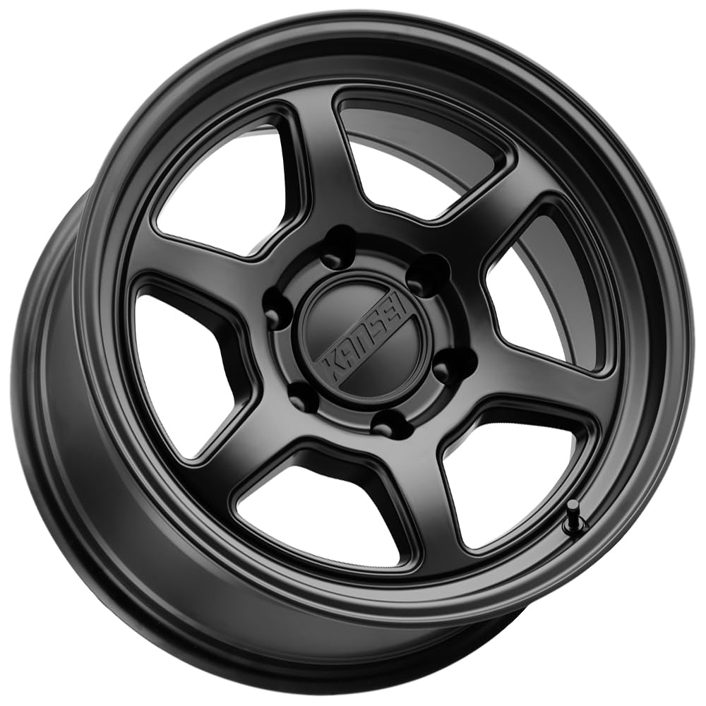 Kansei Roku K14MB Black Wheel with Matte (17 x 8.5 inches /5 x 150 mm, -10 mm Offset)