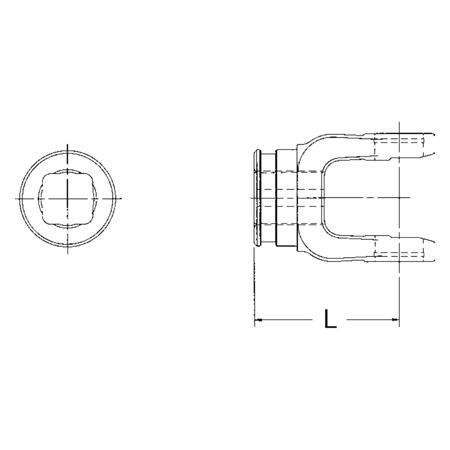 20-9129 NEAPCO Power Take Off Weld Yoke