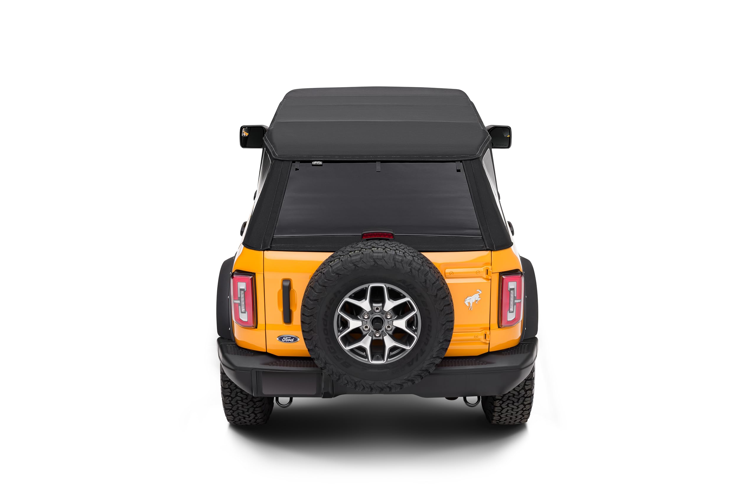 Voyager Fastback Top HAVOC OFFROAD for Ford Bronco | Two-Piece Top, Easily Opens From the Inside, Premium Twill, Removable Side & Rear Windows | HFB-09-101 | 2021-2025 Ford Bronco, 4-Door
