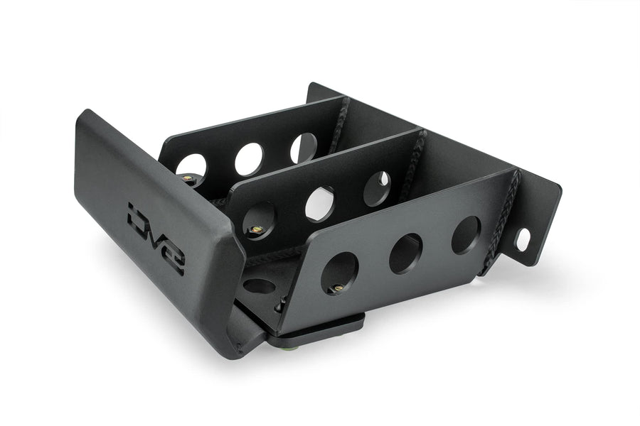 SRGL-01 | DV8 Offroad | Rock Slider for 2020-22 Gladiator JT | Rear Bedside | High Clearance | Plated Armor Style | Fully Gusseted Steel Construction | No Drill Install