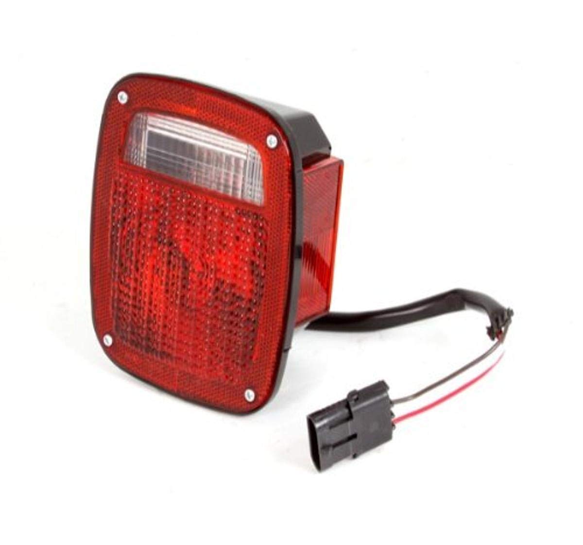 12403.12 | Omix | Tail Light Assembly, Right, Black Housing | OE Reference: 56002134 | Fits 1987-1990 Jeep Wrangler YJ