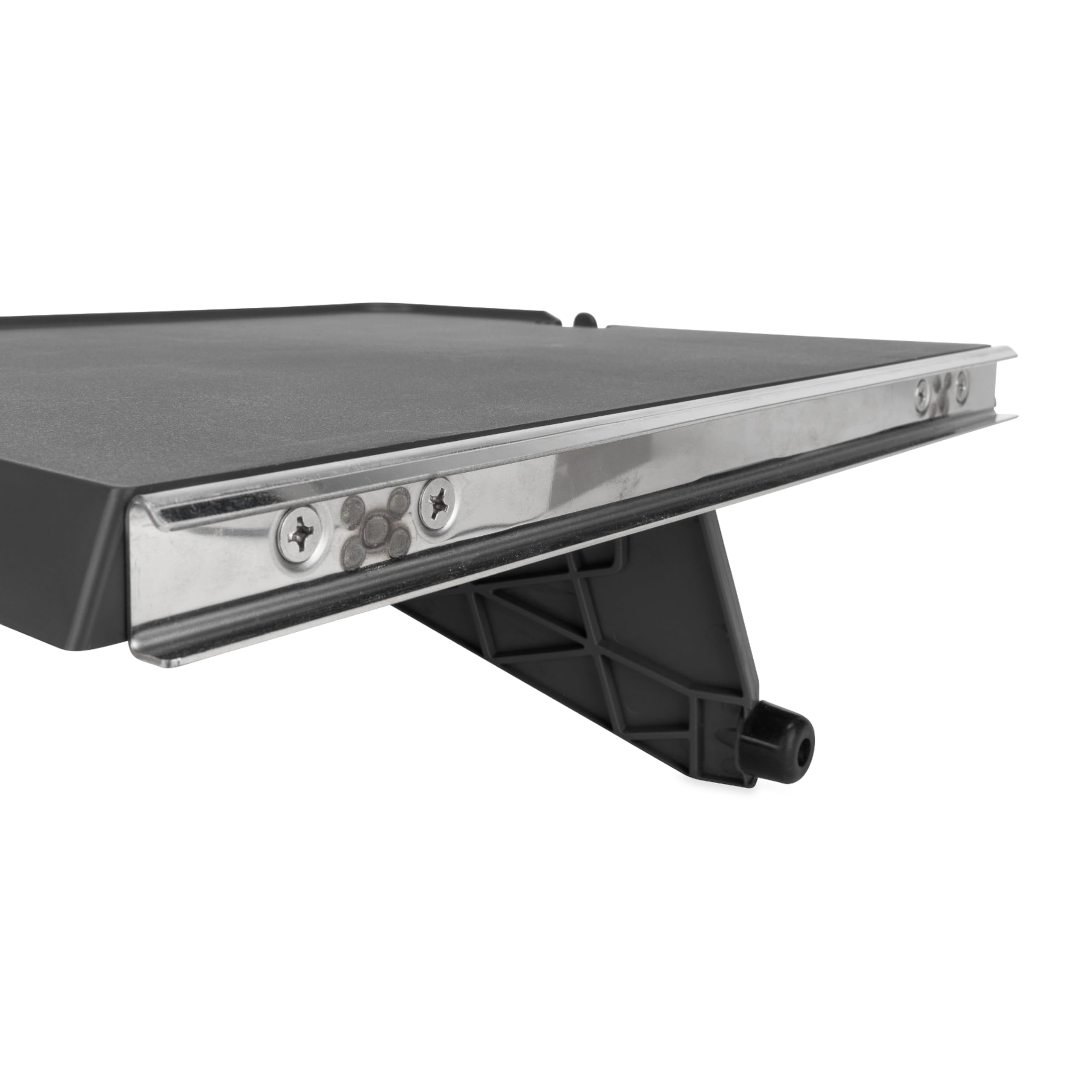 RV Rail Mount Table Camco - Features Hook and Holes for Hanging Grill Utensils & Measures 16 13/16-Inches Wide x 12 11/16-Inches Deep (58175)