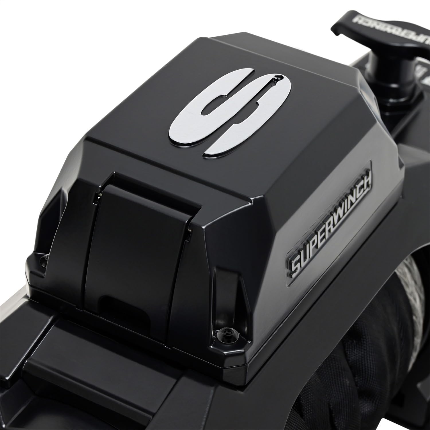 SX 12SR Superwinch Winch, 12000 lb Capacity, Hawse Fairlead, 12 ft Remote, 3/8 in x 80 ft Synthetic Rope, 12V, Kit