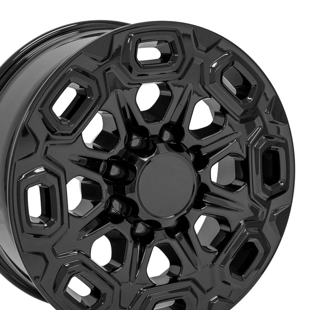 CV64A OE Wheels 20 Inch Rim Fits Silverado 2500/3500 Style 8x165.1 20x8.5 Gloss Black - Hollander 5946 (1)