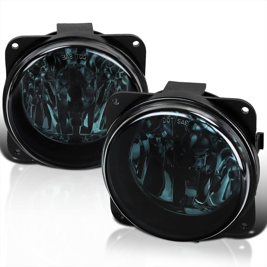 Fog Lights Spec-D Tuning Smoke Lens +H10 Bulbs Compatible with Ford Focus SVT 2000-2004, 2003-2004 Mustang Cobra, 2006 Escape, L+R Pair Assembly