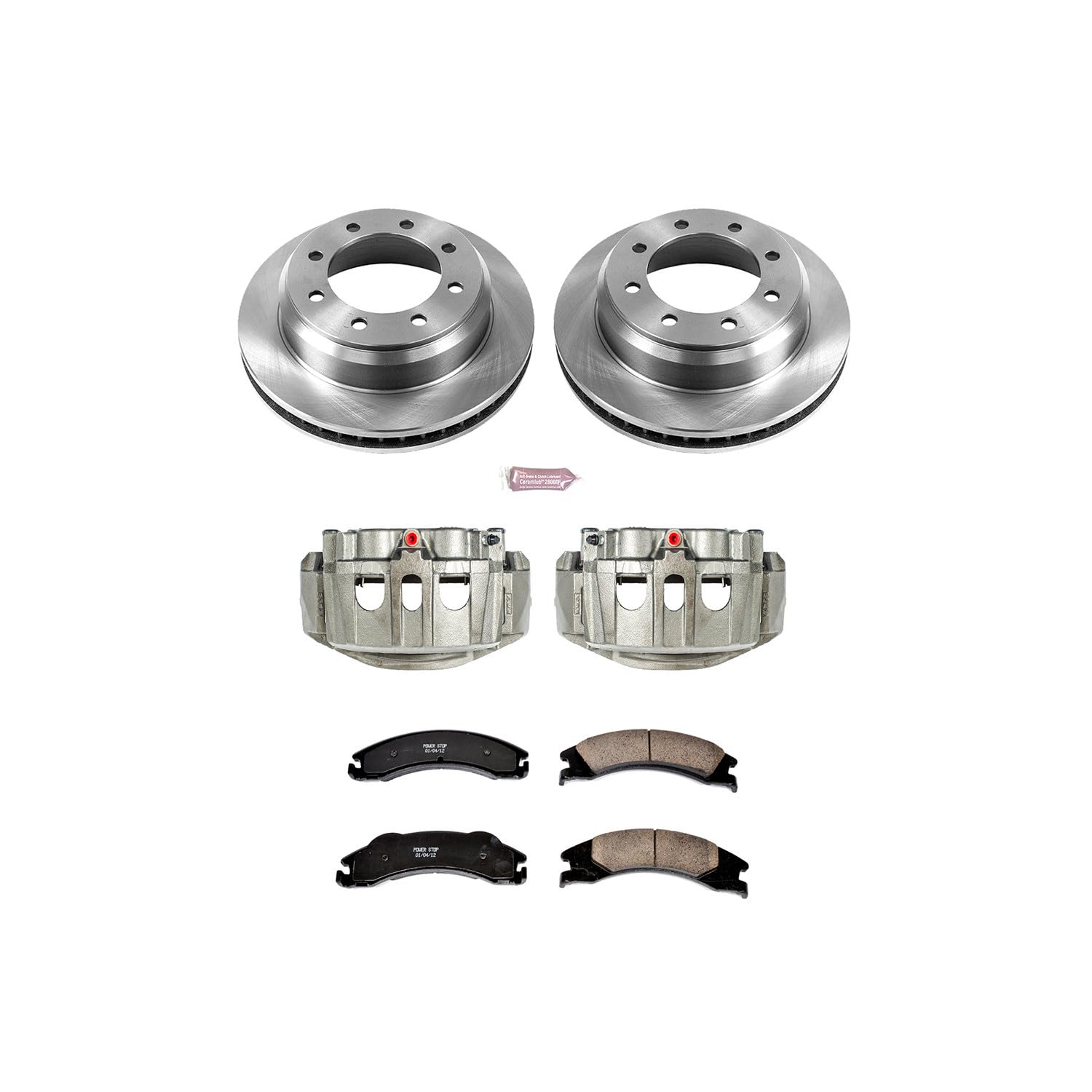Power Stop KCOE4718 Stock Replacement Rear Brake Kit (with Calipers) For Ford E-150, Ford E-250, Ford E-350 Super Duty, Ford E-350 Super Duty, Ford E-450 Super Duty [Model Specific]