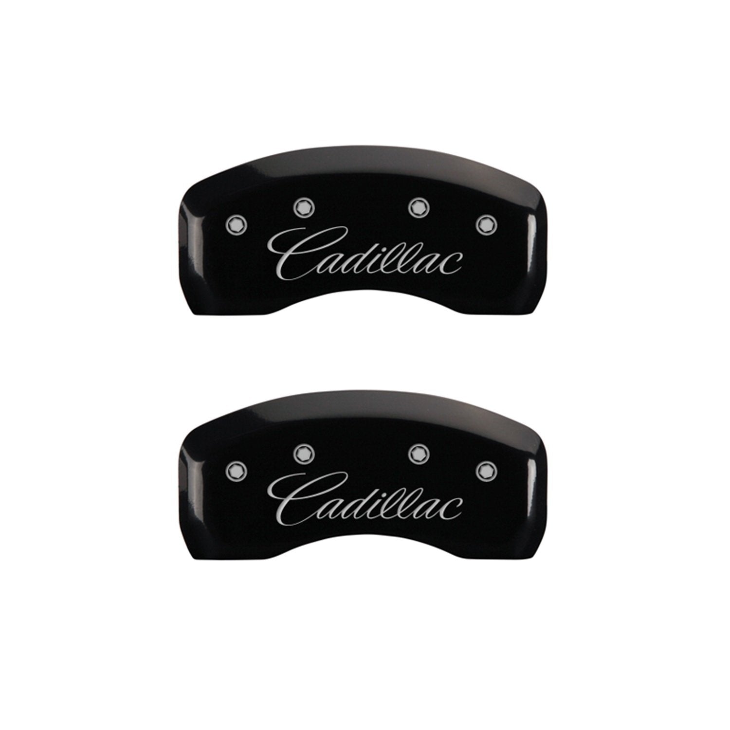Caliper Covers MGP 35006SCADBK with Black Powder Coat Finish, (Set of 4)