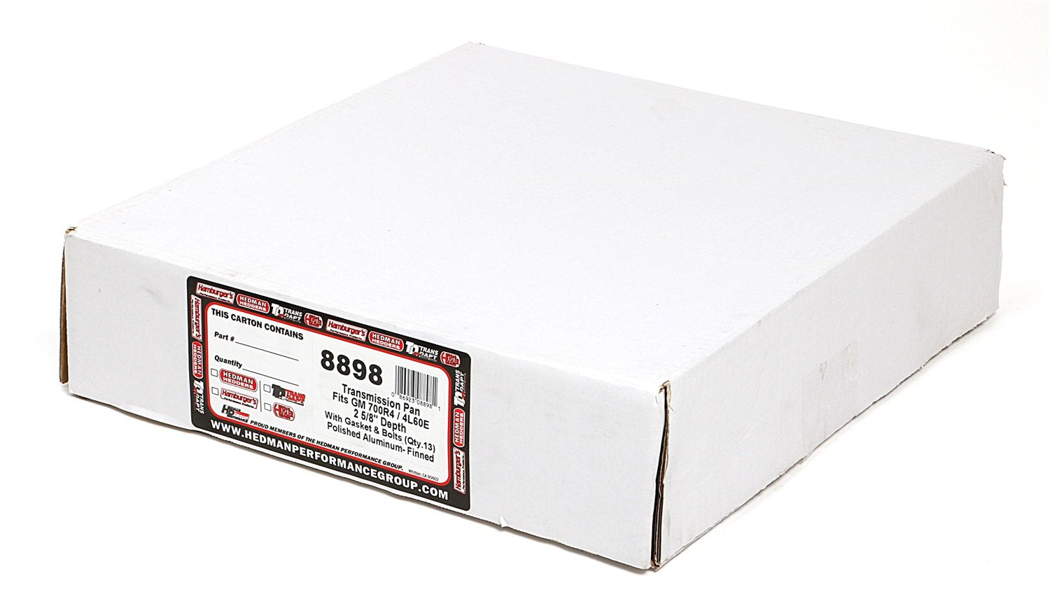700R4 Trans-Dapt Finned Alum. Trans Pan, 1 Pack