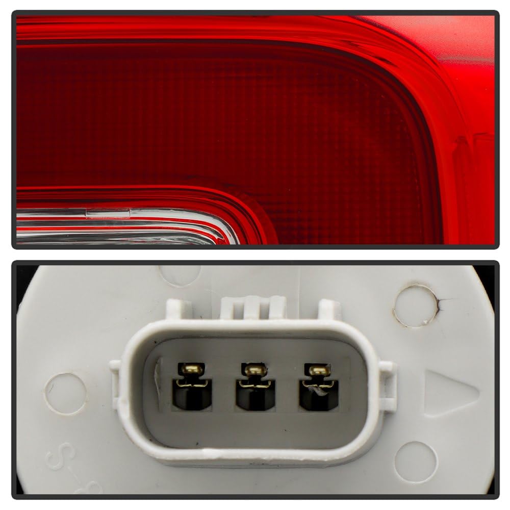 Honda Pilot Spyder (OE) 19-22 (Fit LX EX EX-L Elite SE Touring) Red/Clear Passenger Side Tail Light - OE Right