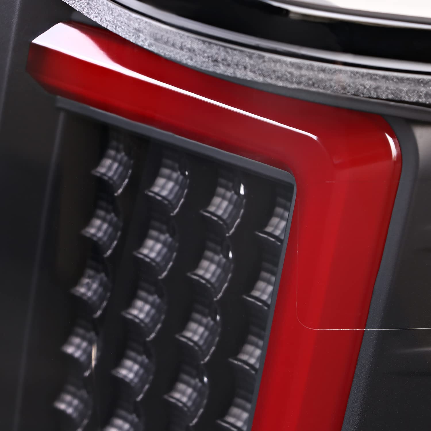 Black LED Tail Lights w/Red LED Light Bar SPEC-D TUNING Compatible with 2004-2015 Nissan Titan, Left + Right Pair Assembly