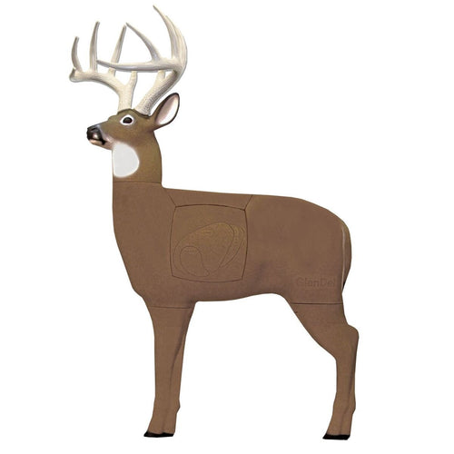 Pre-Rut GLENDEL Buck 3D Deer Archery Target with Replaceable 4-Sided Core Included, 250lb Life Size, Brown