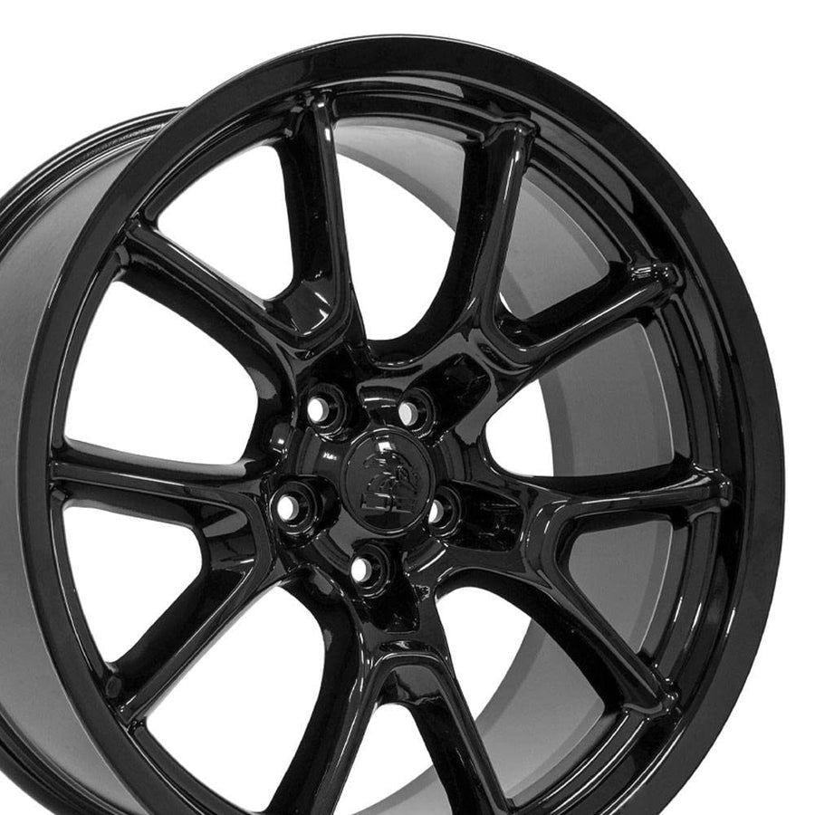 20 Inch OE Wheels DG21 Rim Fits Challenger 50th Anniversary Style 5x115 20x9 Gloss Black - Hollander 10369 (1)