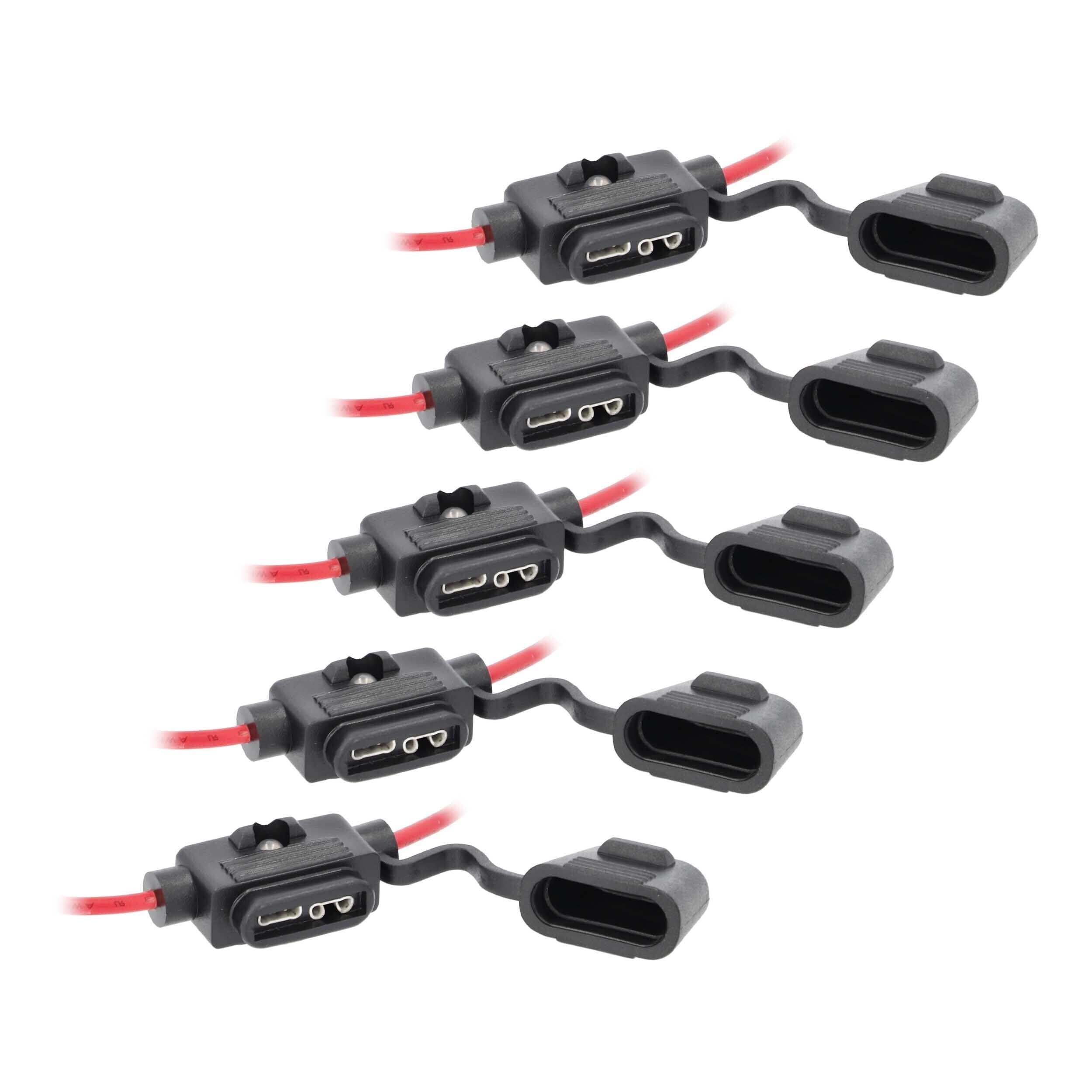 16Ga Metra Brands ATC Fuse Holder w/LED, 5 pcs