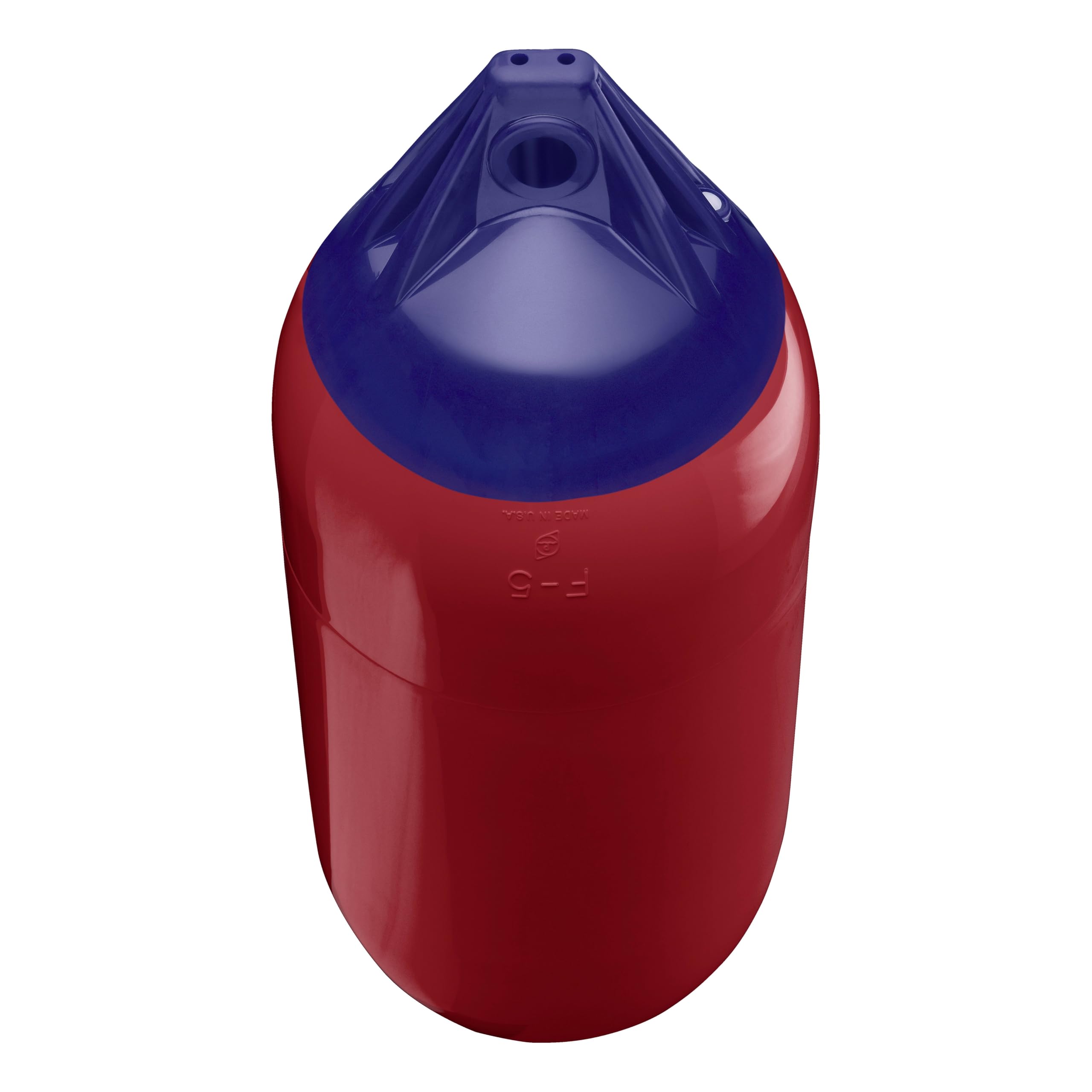 Polyform F-5 Standard Boat Fender F-Series - Burgundy Blue Ropehold