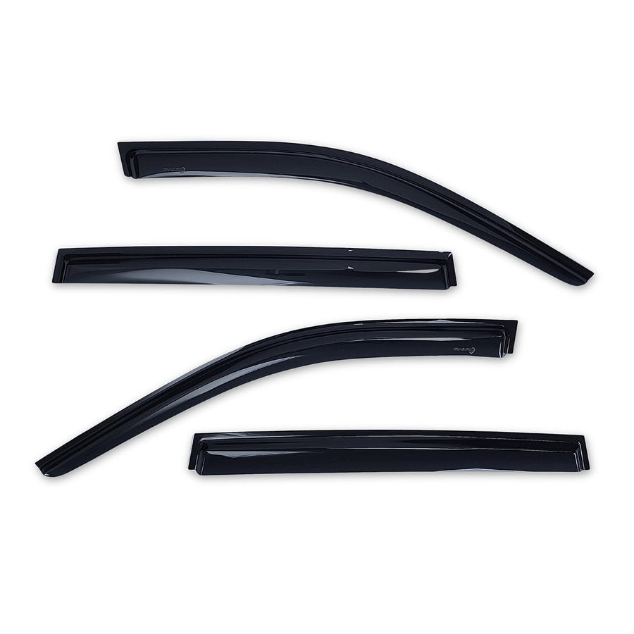 TrailFX Acrylic Rainguards Low Profile Fits 2022-2025 Jeep Grand Tape-On Smoke Window Vents Cherokee Outside Channel Mount Set of 4 Rainguard Window Vents TrailFX 4334H