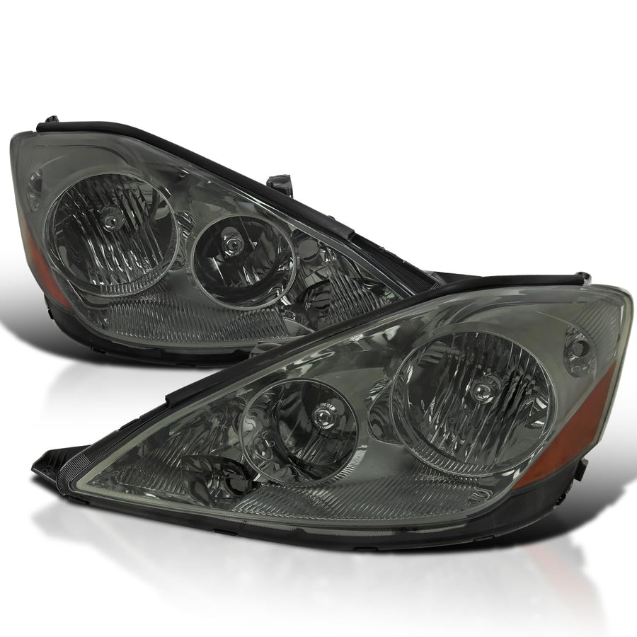 Smoke Headlights Spec-D Tuning Compatible with 2006-2010 Toyota Sienna, Left + Right Pair Headlamp Assembly