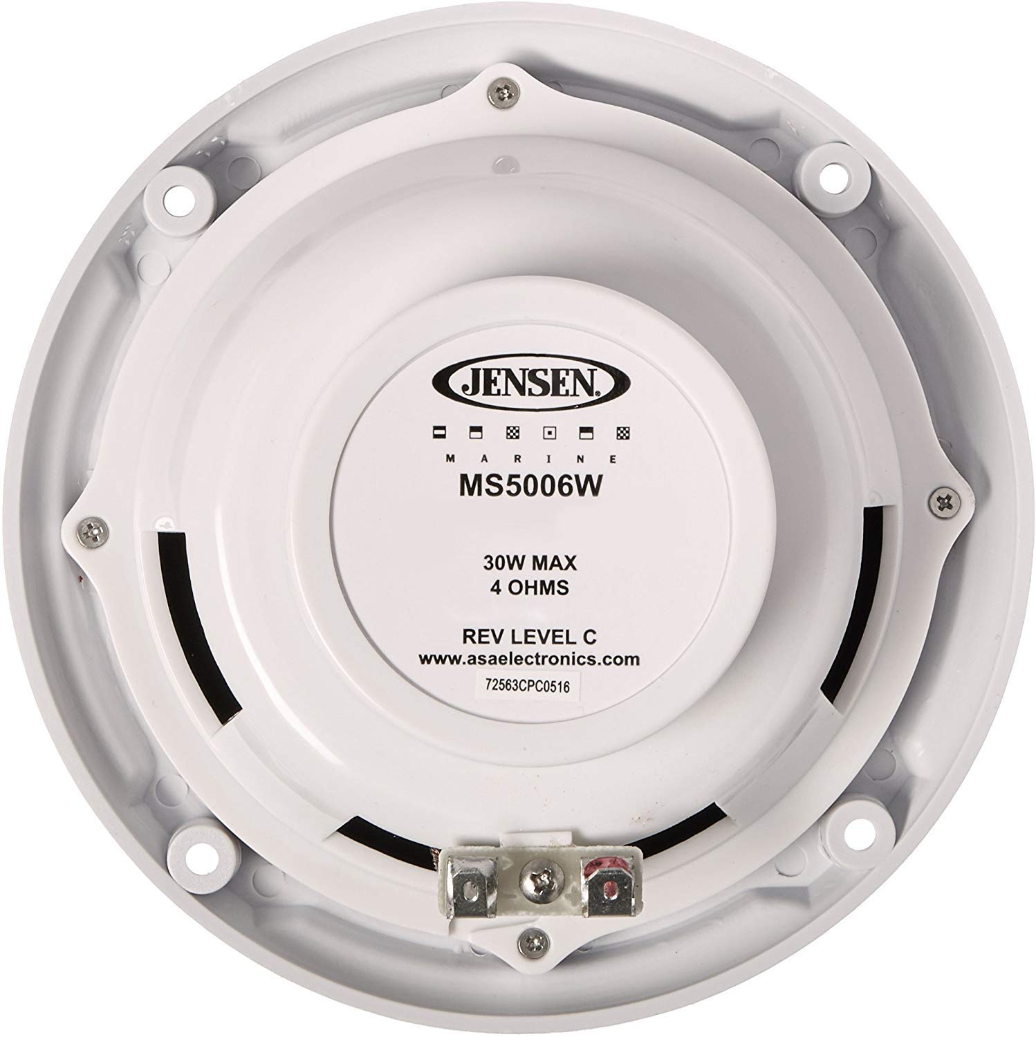 MS5006W ASA Jensen 5.25" Waterproof Marine Speaker - White
