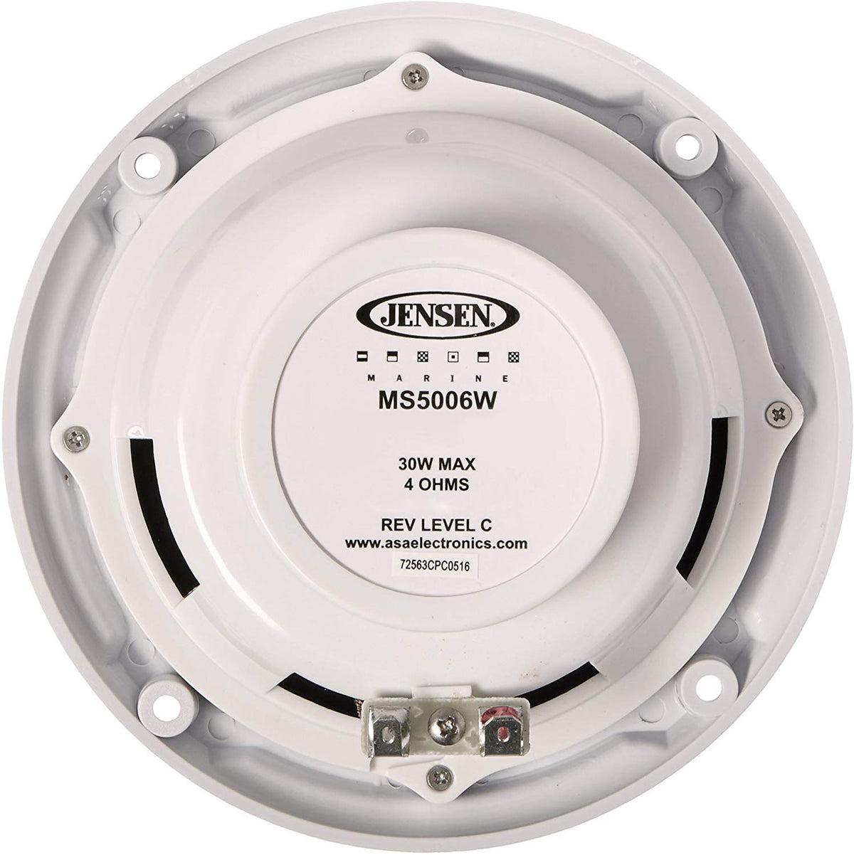 MS5006W ASA Jensen 5.25" Waterproof Marine Speaker - White