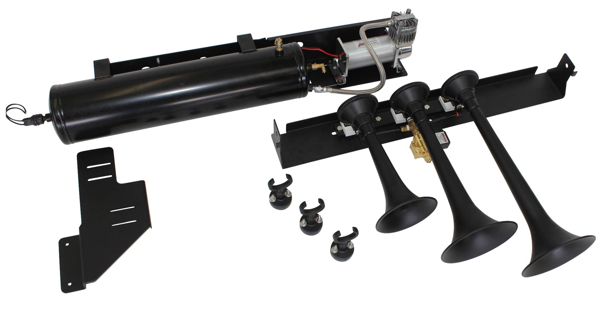 Kleinn Air Horns Bolt-On VELO-734 Train Horn/Ultimate Onboard Air System for Ford F-150/Ford Raptor Trucks
