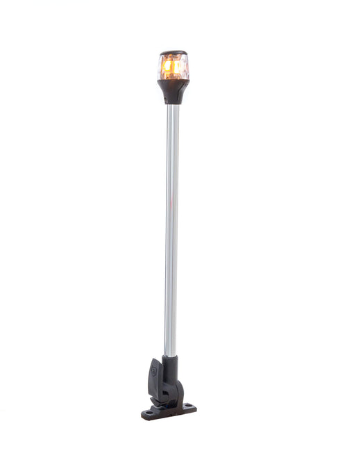 Lightarmor Attwood 7202-P-7 Folding 20-Inch Incandescent 3 Nautical Mile Masthead/Anchor Light, Silver, One Size