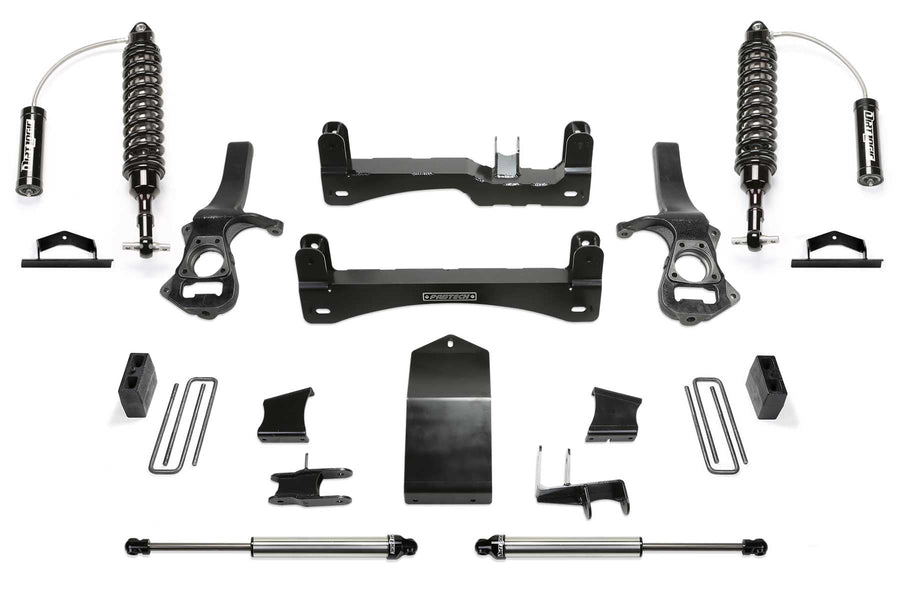 Fabtech Performance Lift System K1134DL w/Shocks 6 in. Lift Incl. Front Reservoir Coilovers And Rear Dirt Logic Shocks