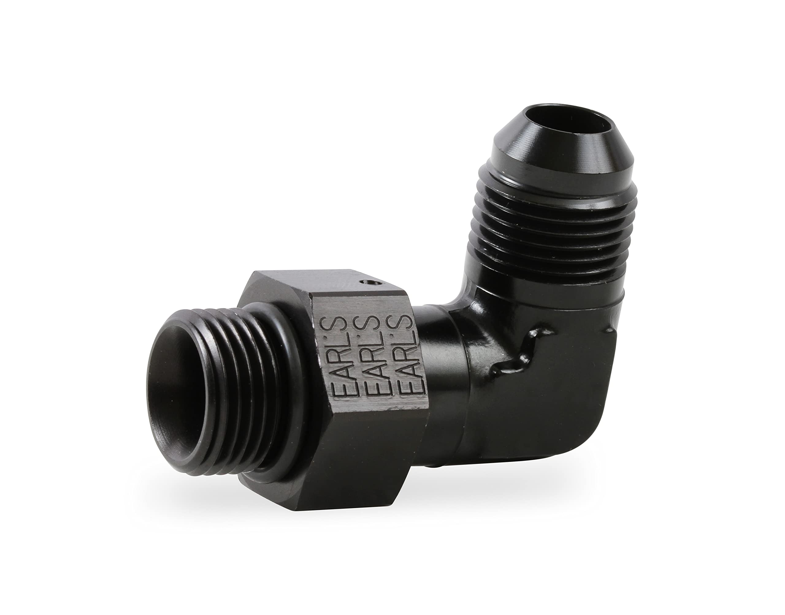 90 Degree Earl's -8 AN Male to 3/4-16 Swivel AT949008ERL