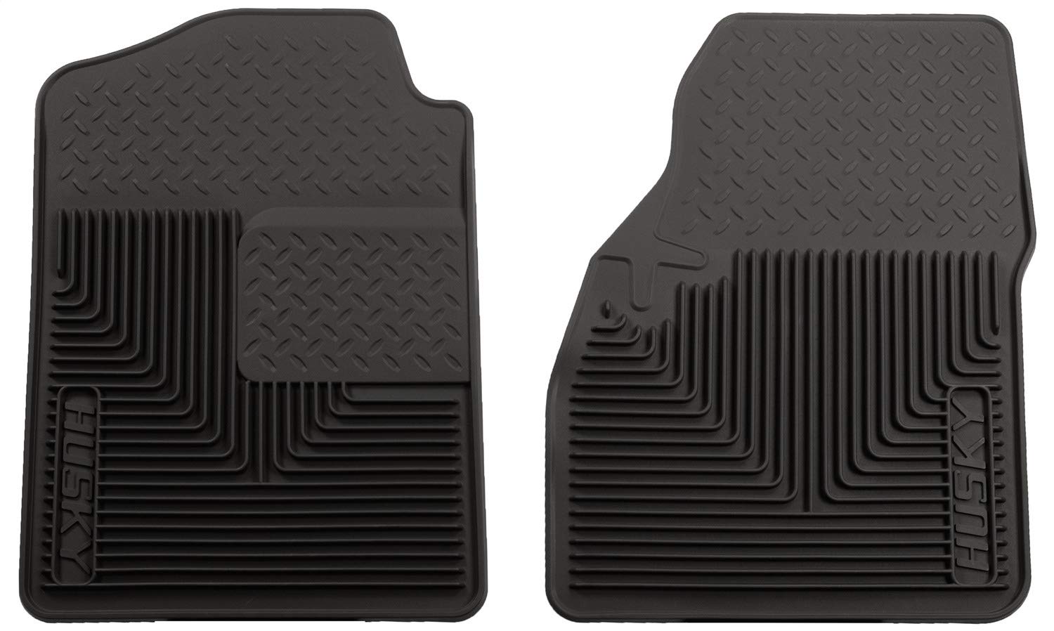 Heavy Duty Husky Liners Front Floor Mats | 2002-2006 Chevrolet Suburban/GMC Sierra 1500/2500/Tahoe/Cadillac Escalade, 1999-2007 Chevrolet Silverado, and More, Black | 51031