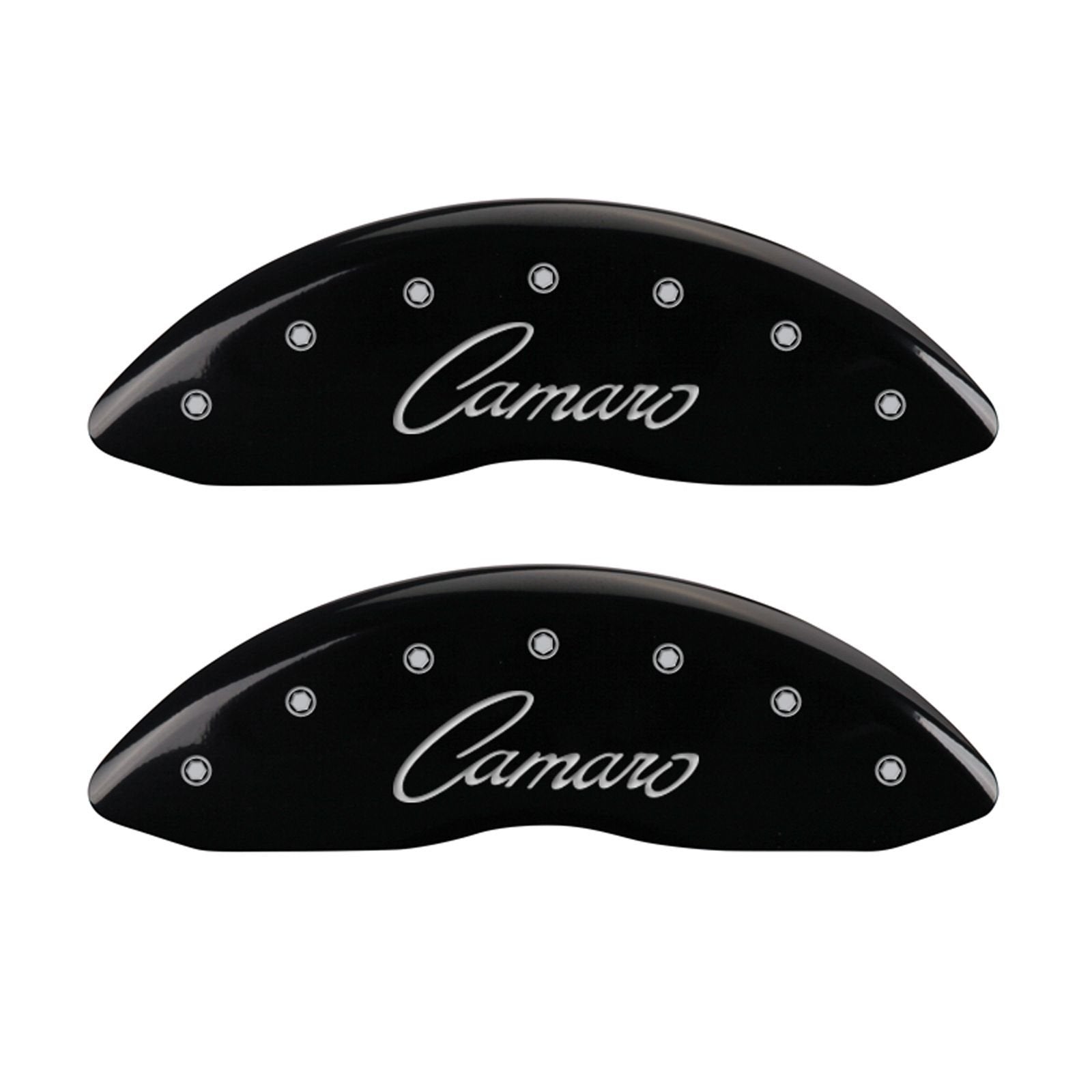 Caliper Covers MGP 14033SCCSBK with Black Powder Coat Finish, (Set of 4)
