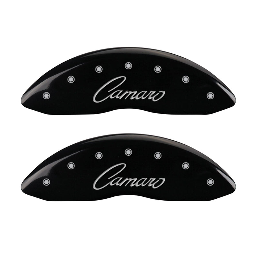 Caliper Covers MGP 14033SCCSBK with Black Powder Coat Finish, (Set of 4)