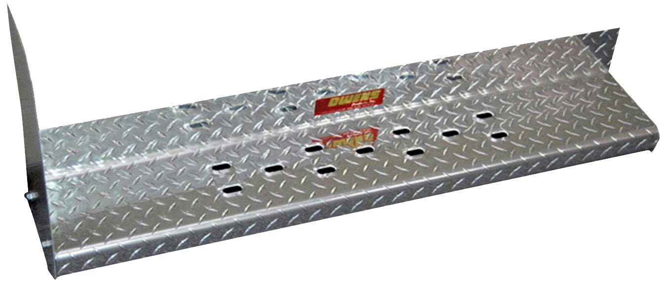 Owens Products Owens Commercial Cab Length Running Boards Diamond w/Stone Guard And Star Burst 82007G