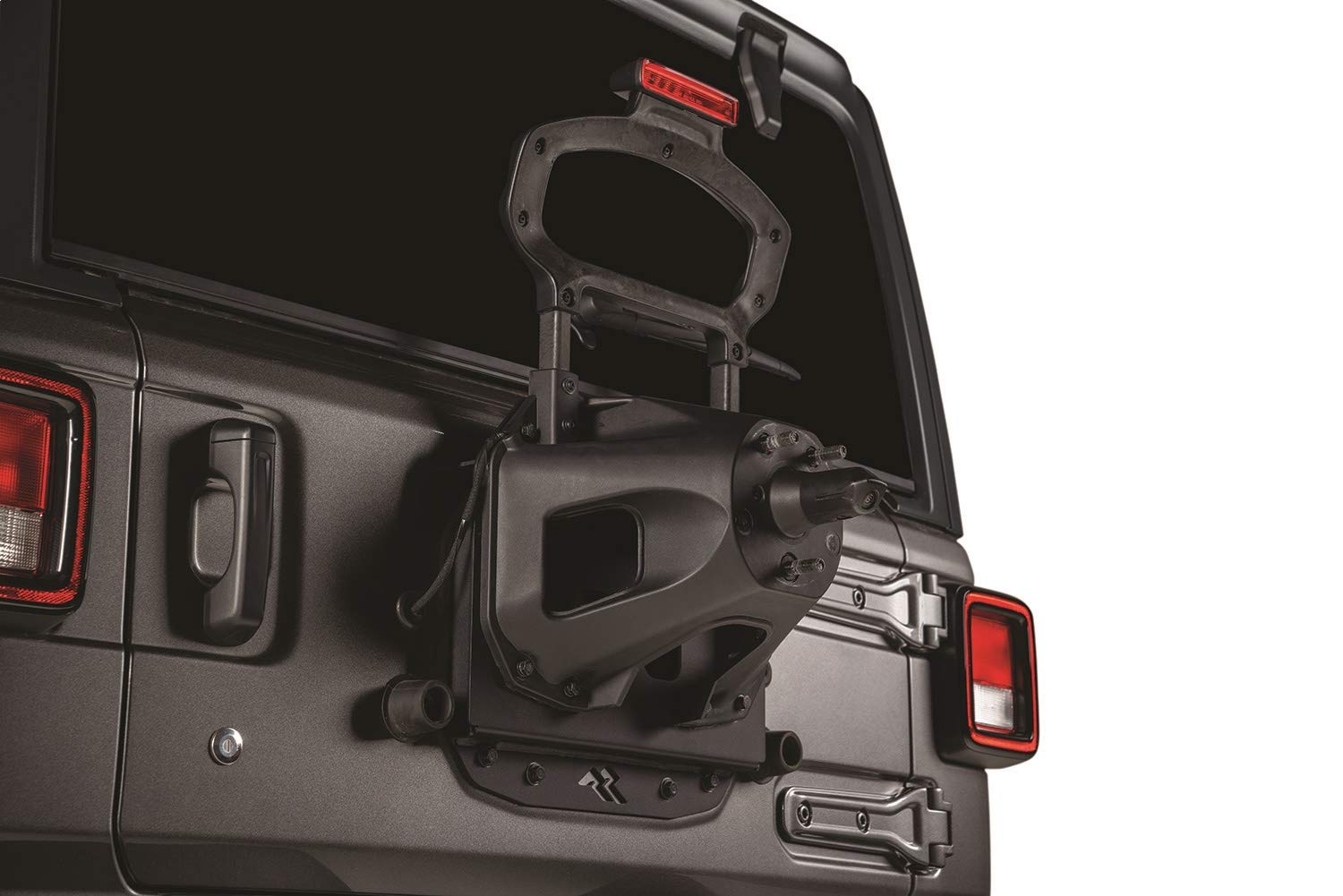 Rugged Ridge Spare Tire Relocation | Carries 35" Tire, Black Satin | 11585.26 | Fits 2018-2025 Jeep Wrangler JL