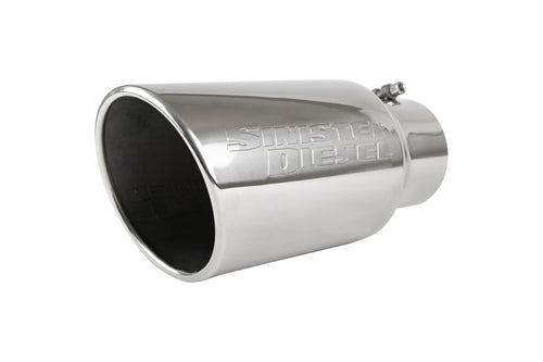 Polished Sinister Diesel 304 Stainless Steel Exhaust Tip (4" to 6")