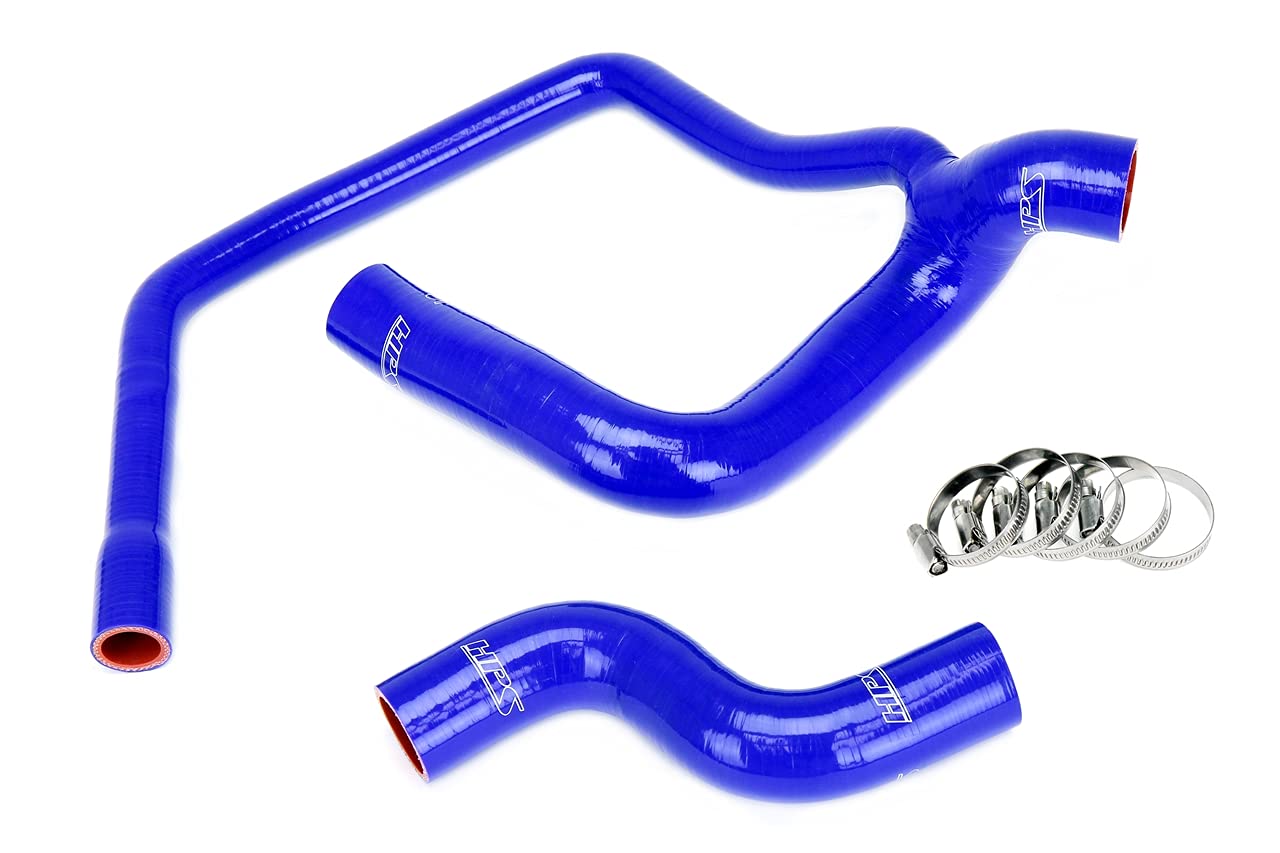 3-ply HPS Blue Reinforced Silicone Radiator Coolant Hose Kit 57-2032-BLUE