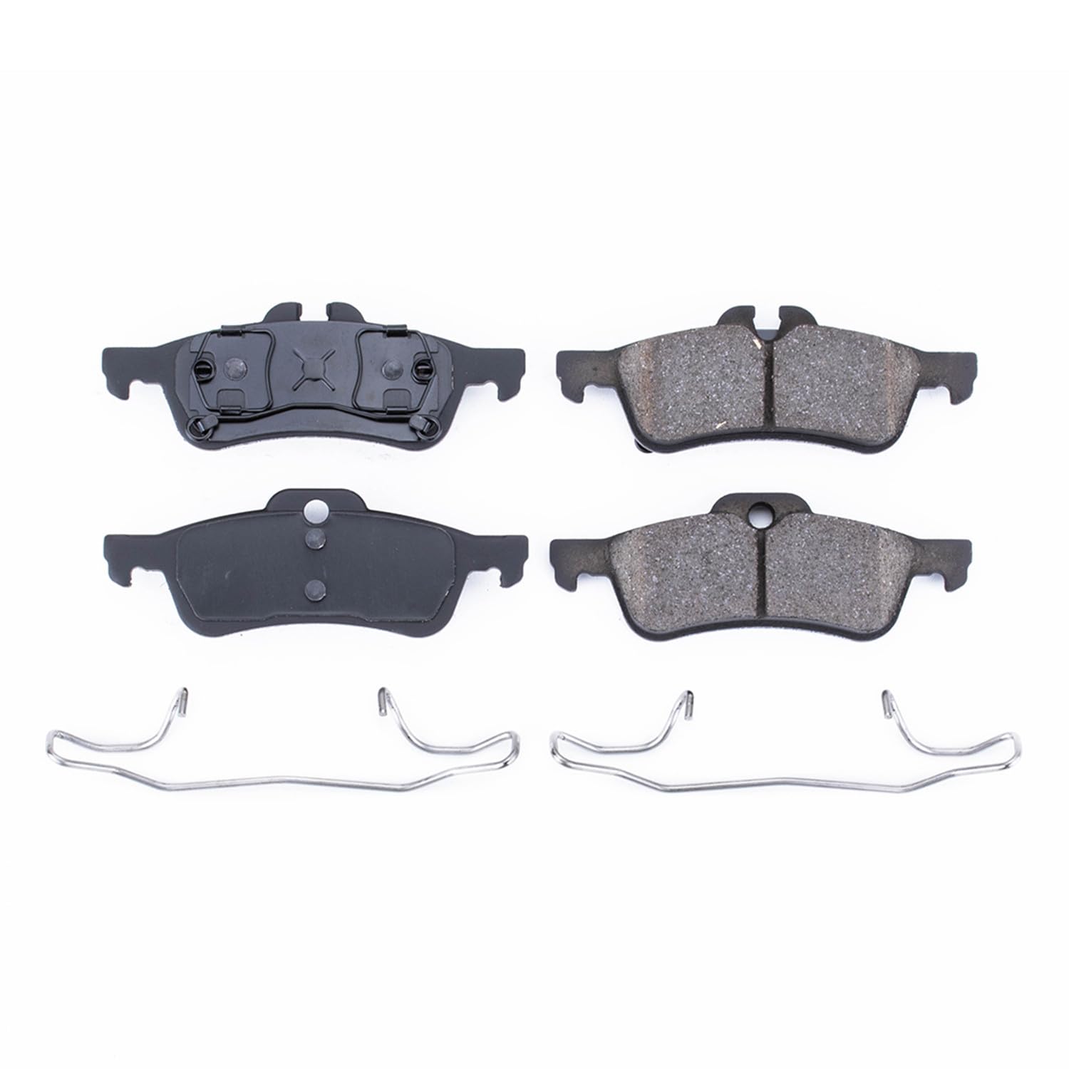 Rear Brake Kit Power Stop For Mini Cooper 2004-08 - Ceramic Brake Pads With Installation Hardware, 17-1060