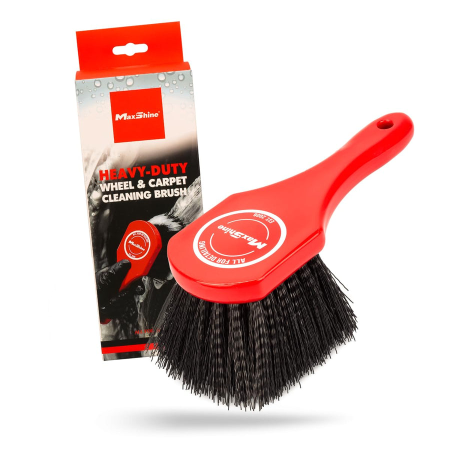 Maxshine Heavy-Duty Universal Wheel & Carpet Cleaning Brush – Ultimate Scrubber for Carpets, Upholstery, Floor Mats & More – Removes Dirt & Stains – Auto & Home Detailing Accessory