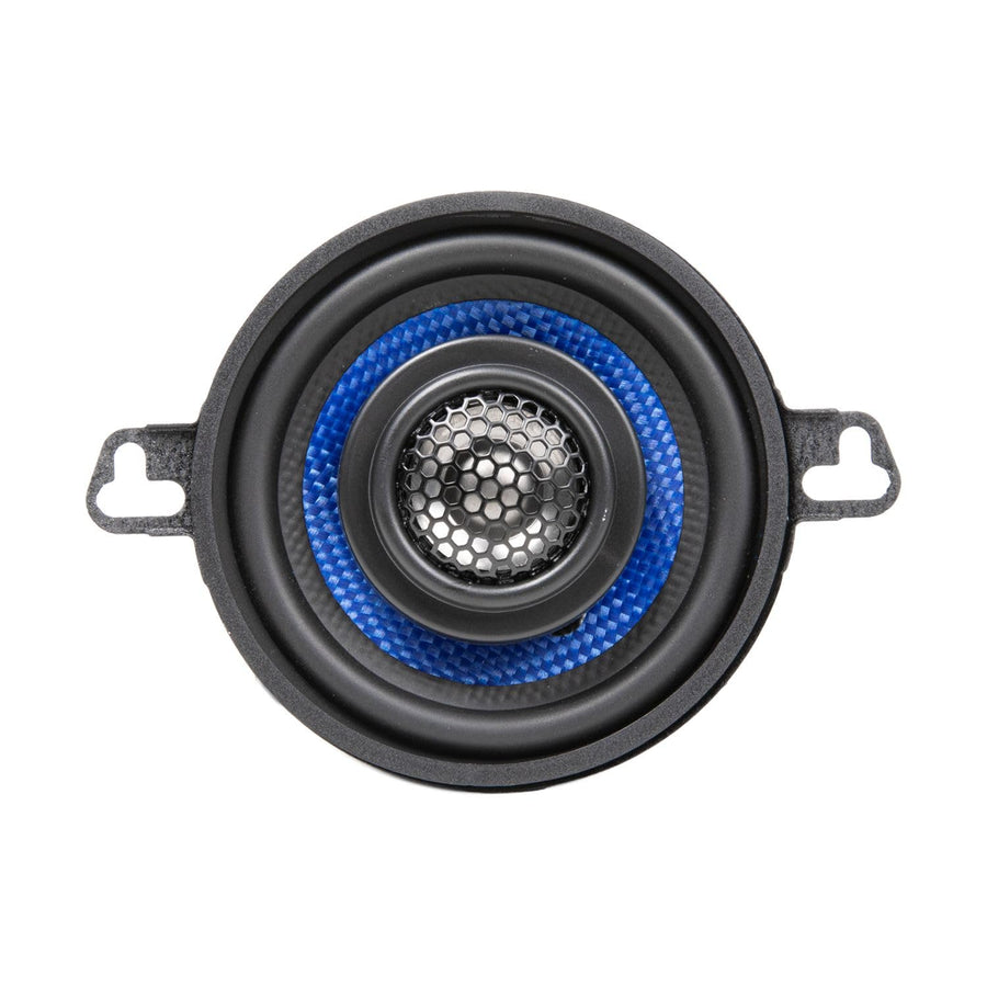 Hifonics Colossus Classic HCC35CX 3.5" Car Speakers - 2-Way Coaxial System with 50W Peak Power, Aluminum Dome Tweeters & Blue Woven Fiber Cones (Pair)
