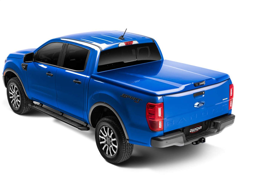 UnderCover Elite LX RealTruck One-Piece Truck Bed Tonneau Cover | UC2198L-EA | Fits 2019 - 2025 Ford Ranger (EA - Hot Pepper Red) 6' 1" Bed (72.7")