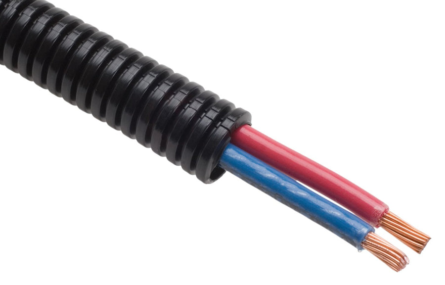 3/8"Id Trans-Dapt Blk Convoluted Tub