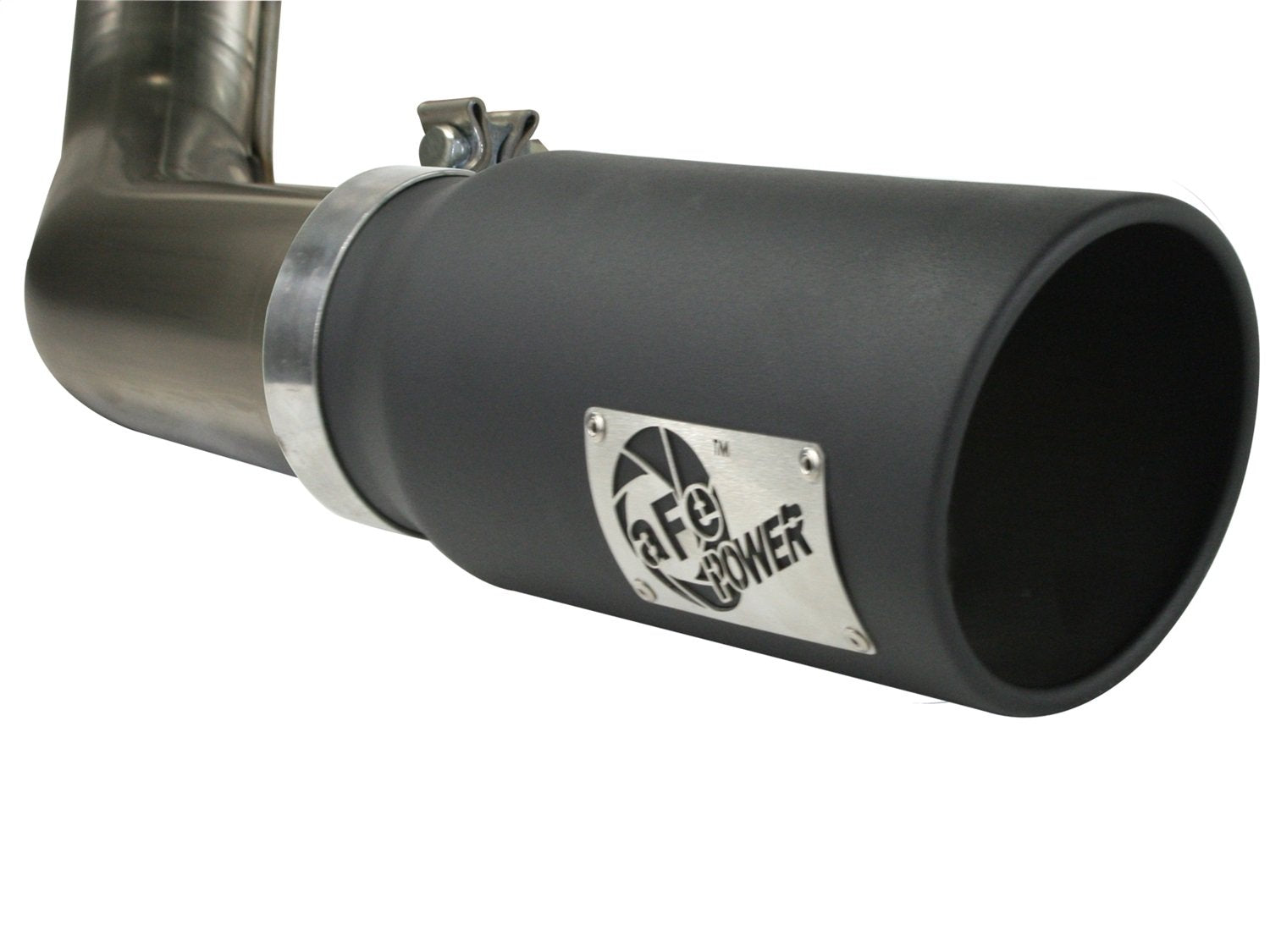 MACH Force XP aFe 49-43041-B 4" Cat-Back Exhaust System with Black 6" Tip for 2011-2013 Ford F-150 EcoBoost V6-3.5L (TT)