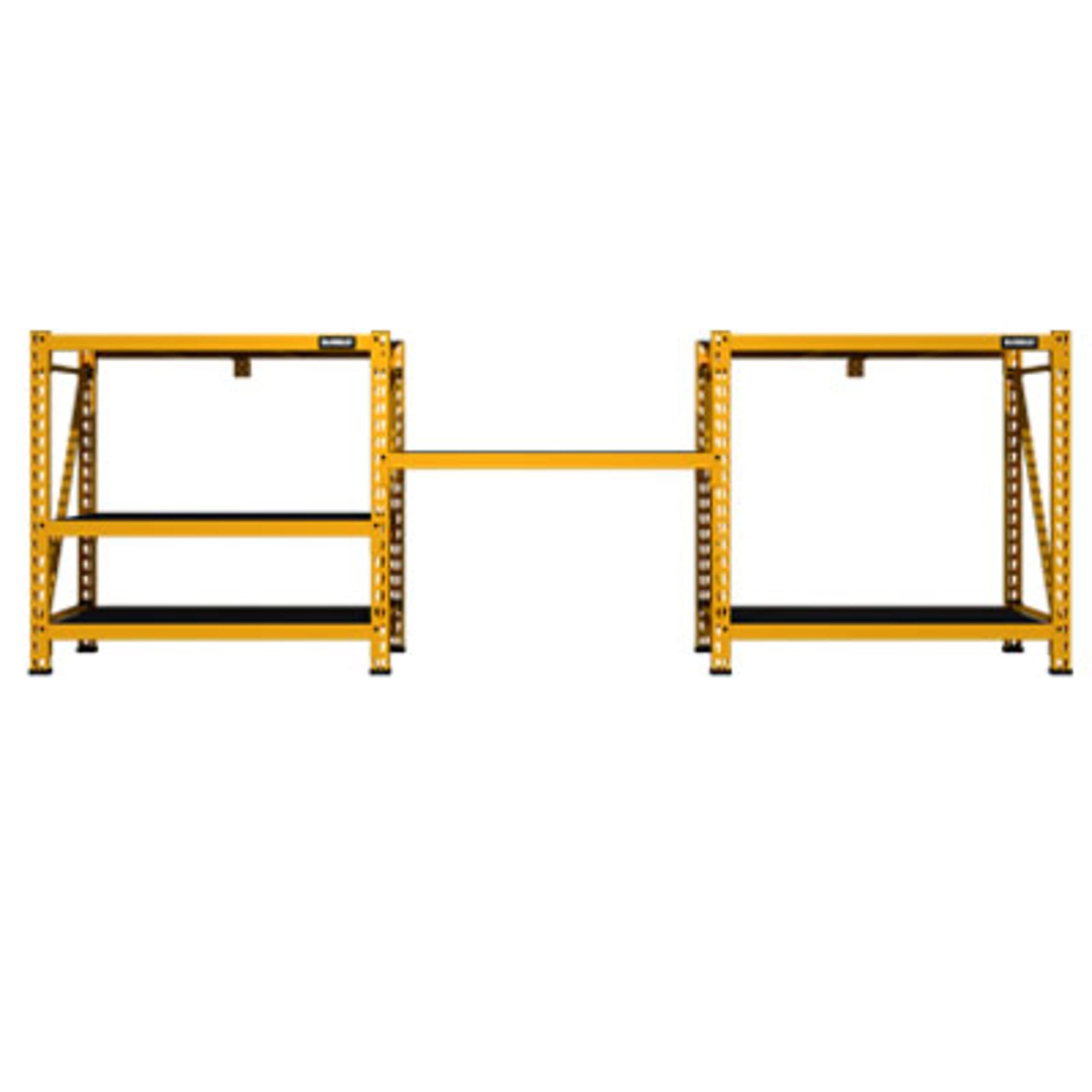 4-Foot DEWALT Tall, 3-Shelf Industrial Workshop/Garage Storage Rack, Total Capacity: 4,500 lbs.