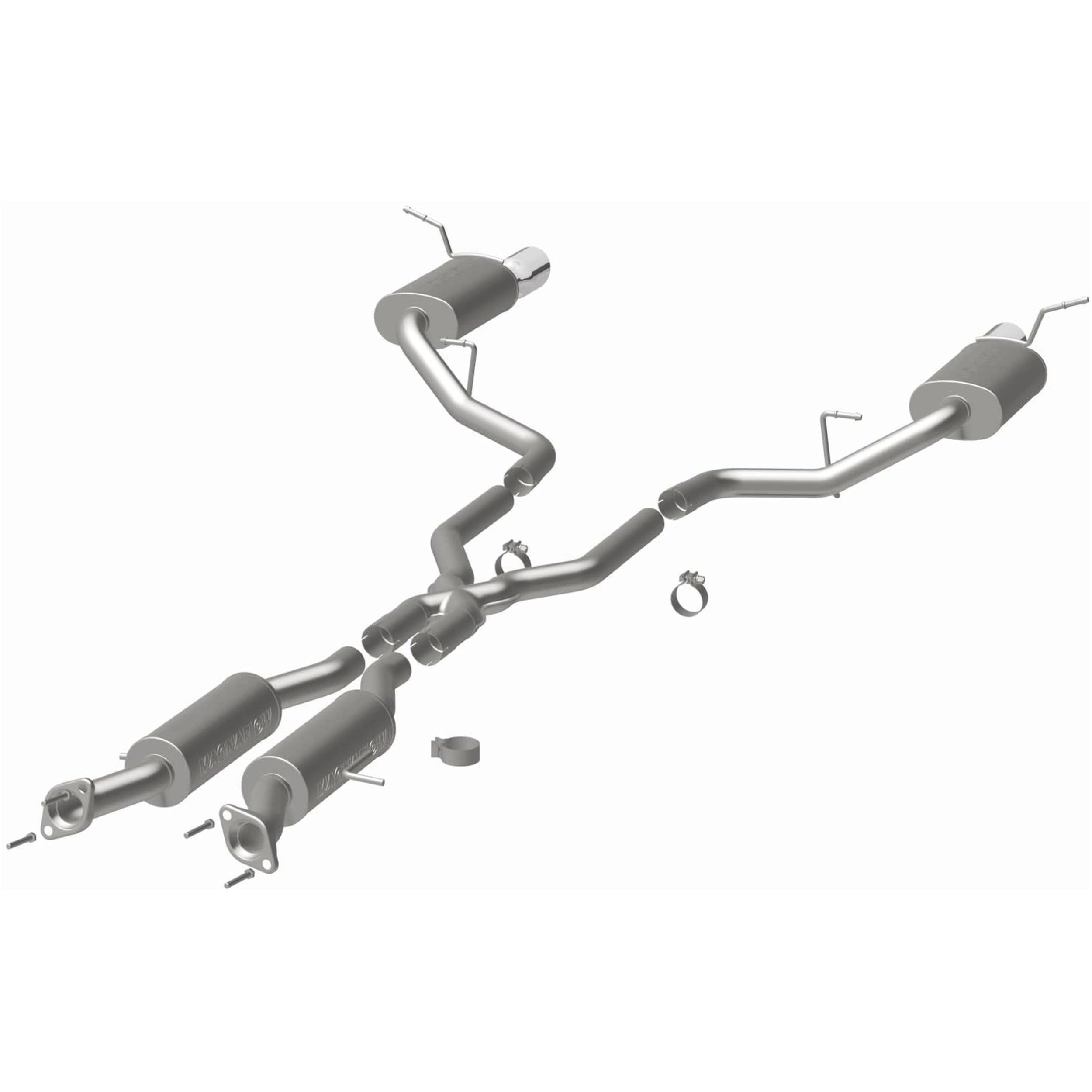 MagnaFlow Exhaust Performance System 15068: Cat-Back, Street Series, For 2011-2025 Dodge Durango, Dual Split Rear Exit