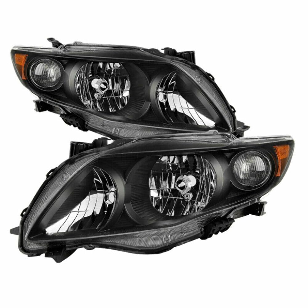 Headlight Xtune HD-JH-TCO09-AM-BK (Toyota Corolla 2009-2010 OEM Style s - Black)