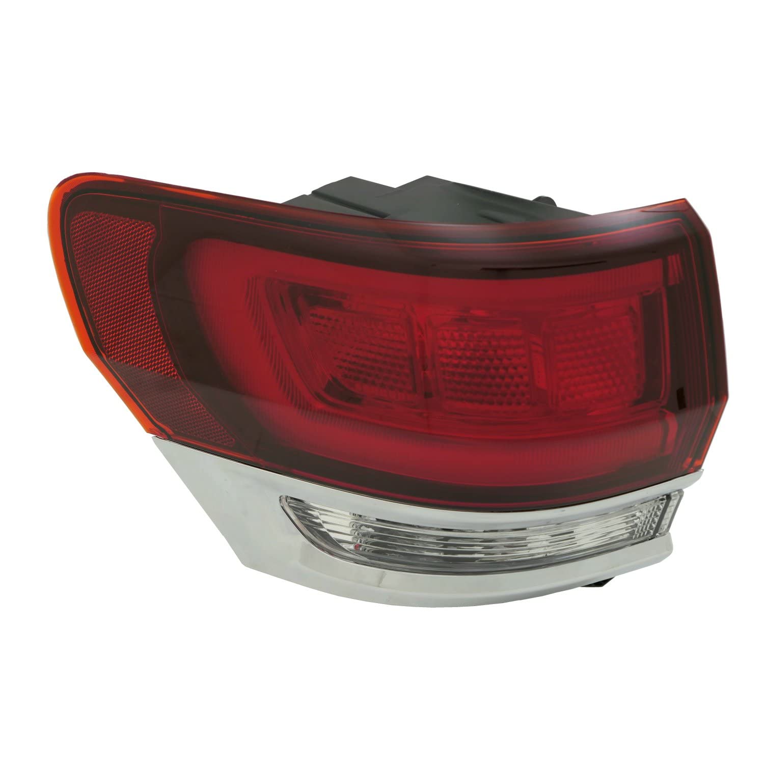 Jeep Grand Cherokee 14-21 Tail Light Outer LAREDO/LIMITED/ORERLAND/SUMMIT Model 333-1965L-ACN1 without PLATINUM INSERT GRANITE TRIM LH Driver CAPA 68471329AA CH2804121C