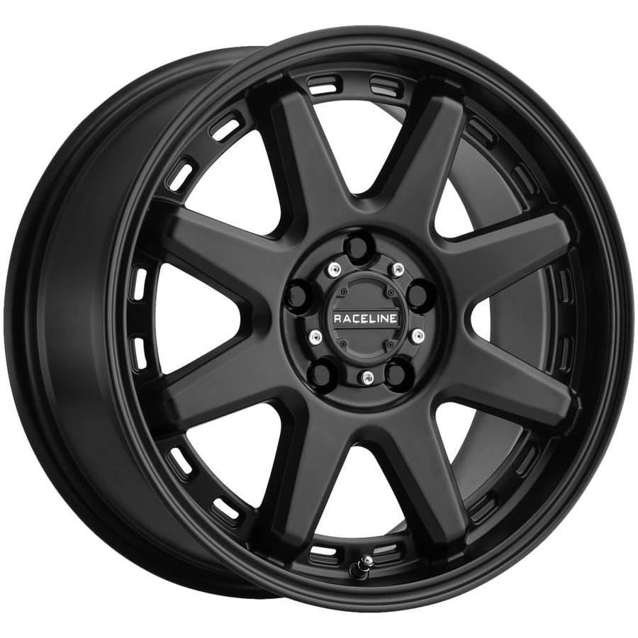 Scout CUV Raceline Wheels 947B Satin Black Wheel (18 x 8. inches /5 x 127 mm, 35 mm Offset)