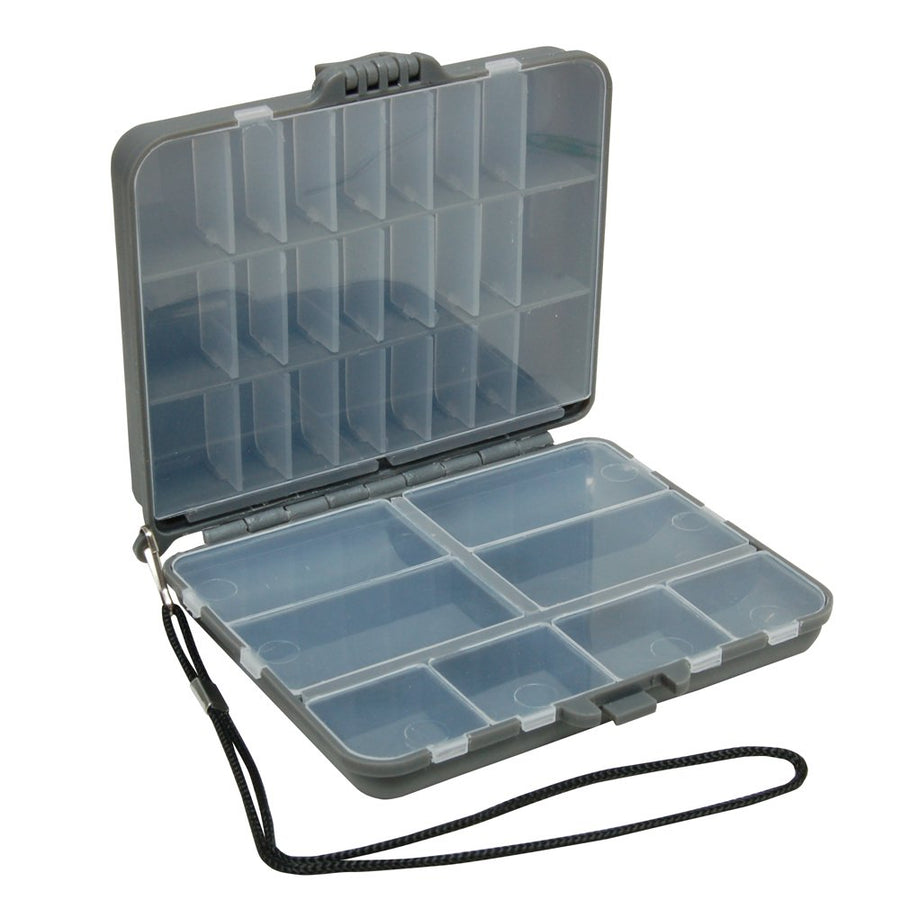Gray/Clear Plano Compact Side by Side Tackle Box