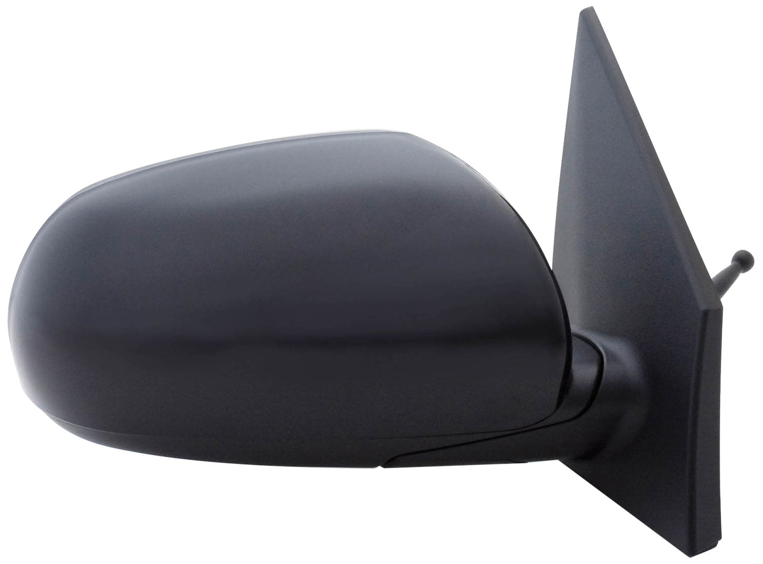 Fit System Side Passenger Mirror for Kia Rio 5/Rio Sedan, Black, PTM Cover, Foldaway, Manual Remote